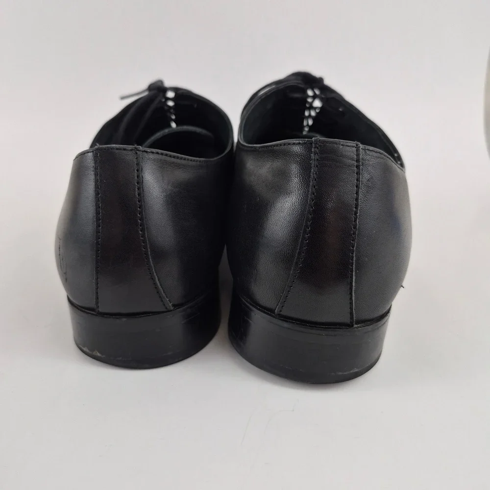 Stacy Adams Men's 25585-001 Black Leather Perforated Oxford Dress Shoes Size 13M